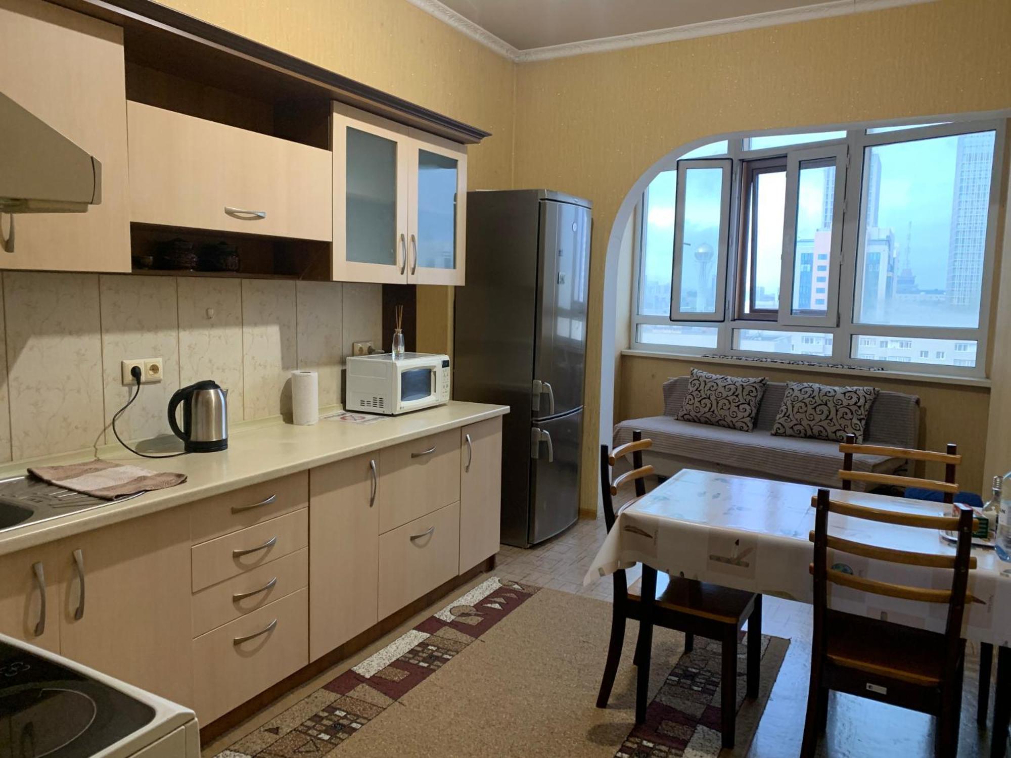 Квартира С Видом На Abu Dhabi Plaza Akmola Esterno foto
